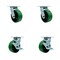 Service Caster Tool Box Caster Wheel Set 5'' Green Poly on Cast Iron Swivel Casters, 4PK TOOL-SCC-30CS520-PUB-GB-2-TLB-2 - alternate 1